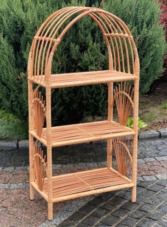 Storage & Organization wicker furniture boho bookshelf boho wicker shelf wicker plant stand cane