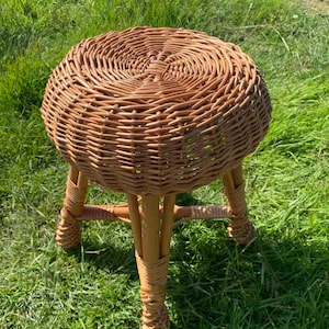 Small wicker stool hotsell
