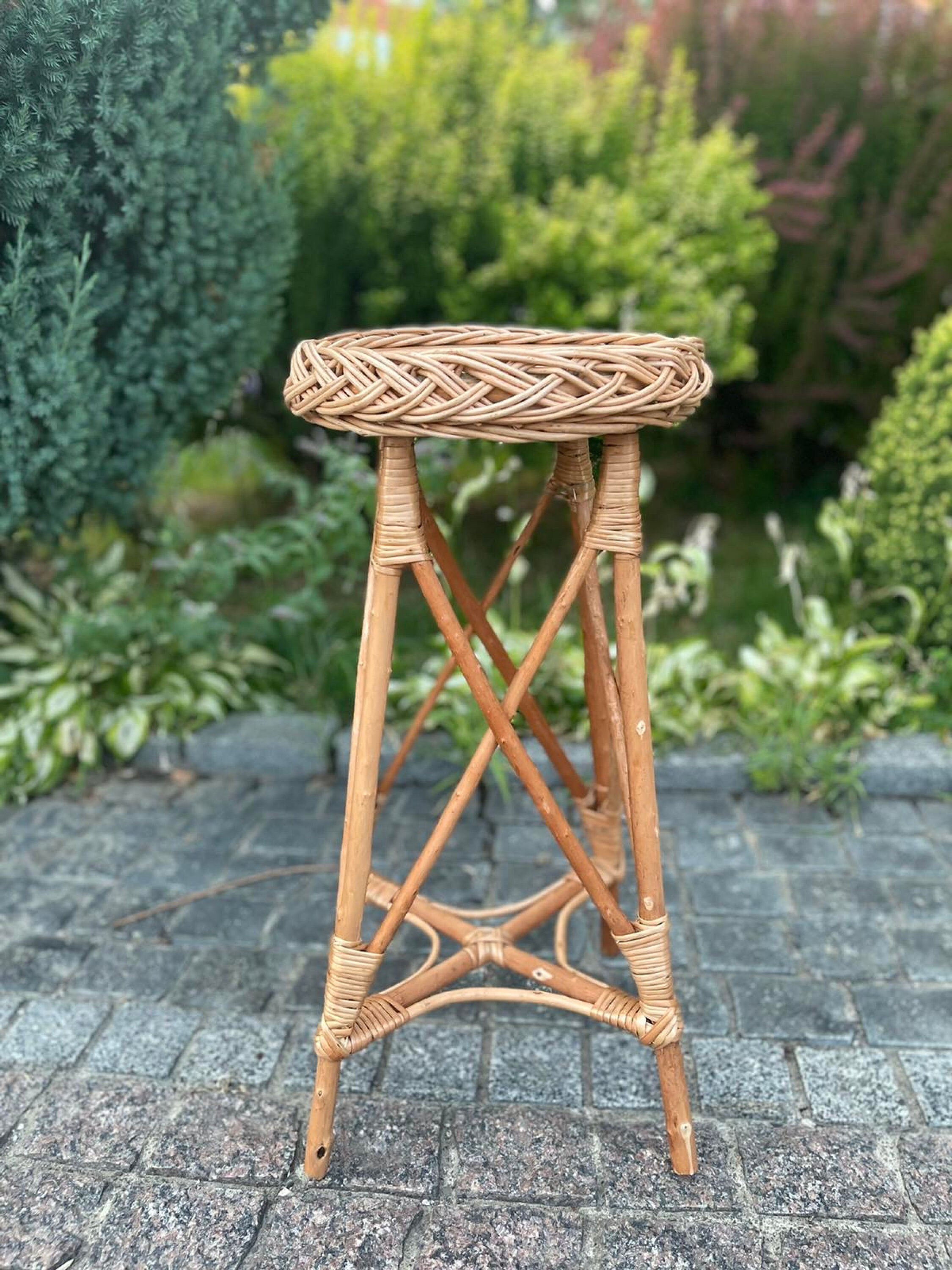 Wicker Indoor Planter, Rattan Plant Stand, Floor Plant Stand, Outdoor Plant Stands, Planter