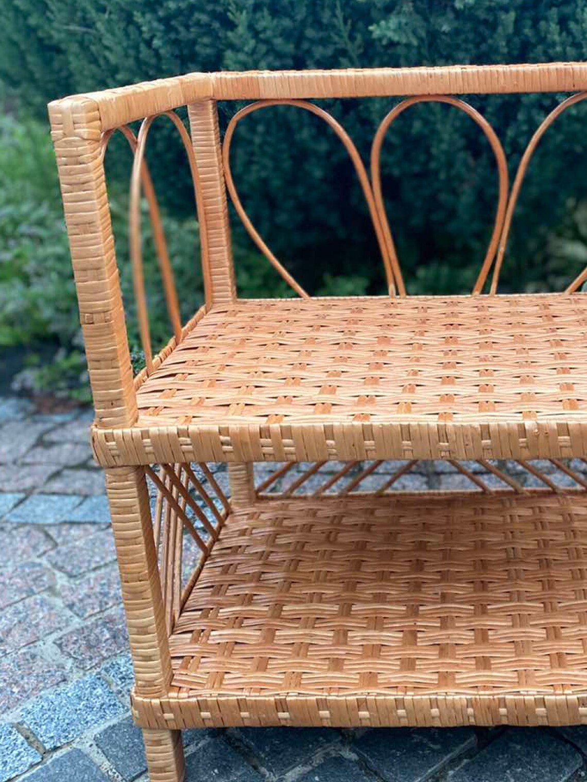 Wicker Nightstand Rattan Shelf Kids Room Shelves Rattan Etsy