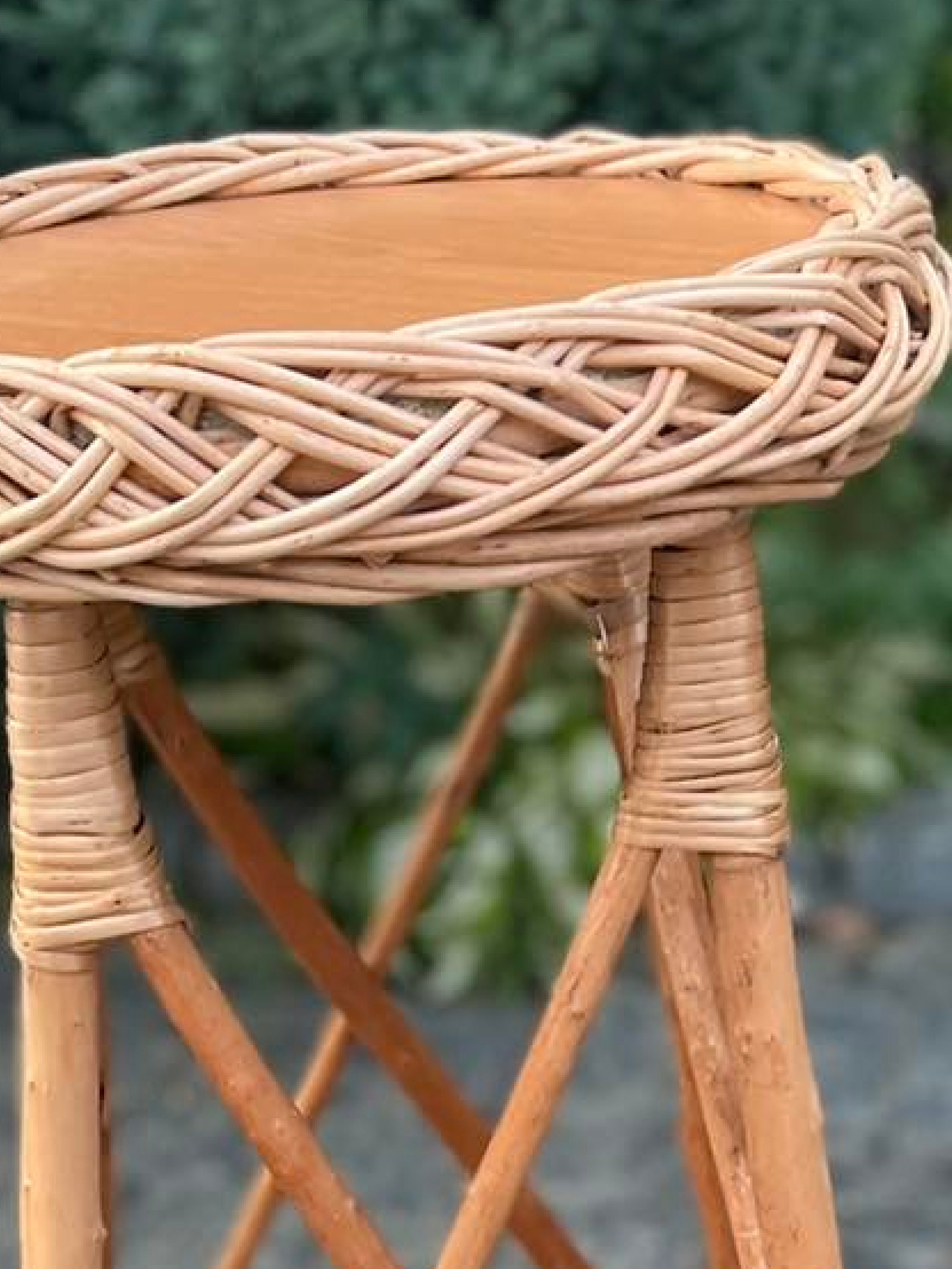 Wicker Indoor Planter Rattan Plant Stand Floor Plant Stand Etsy