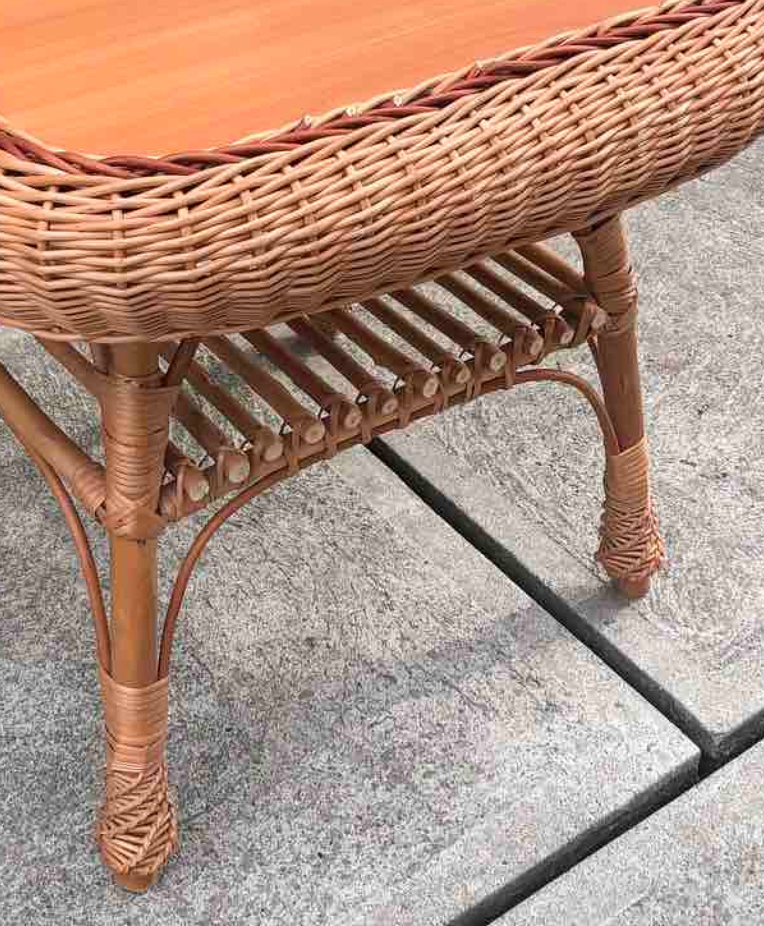 Rattan Coffee Table Wicker Square Coffee Table Side Coffee Etsy
