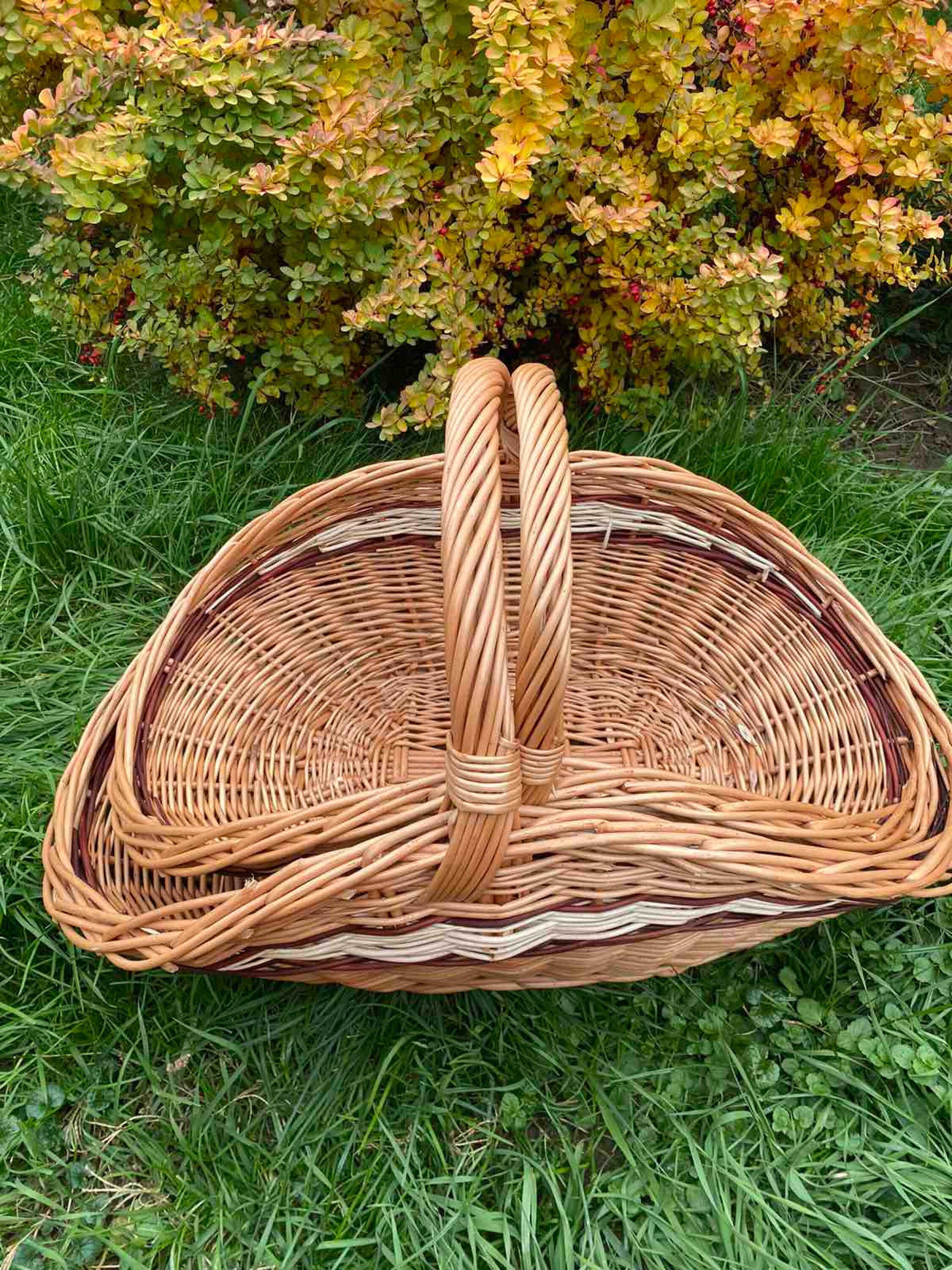 Fireplace Log Holder, Wicker Log Holder, Rattan Log Basket, Boho
