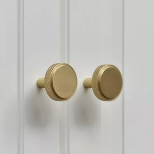 Beautiful Gold Knob | Knurled Knob | Solid Brass Knob | Cabinet Knob | Drawer Knob | Brass Handle