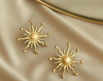 Sun Brass Knob | Kitchen Cabinet Knob | Drawer Knob | Furniture Knob | Cabinet Knob  | Gold | Brass Handle | Pull Handle