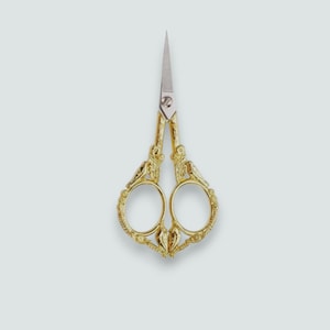 Schöne Vintage inspirierte Taube Schere | Deko Schere | Handbemalte Schere | Gold Schere | Stick-Schere