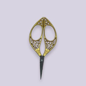 Beautiful Vintage Inspired Scissors | Decorative Scissors | Quality Crafting Scissors | Gold Scissors | Intricate Scissors | Sewing Scissors