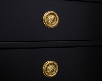 Beautiful Retro Gold Knob | Kitchen Cabinet Knob | Drawer Knob | Furniture Knob | Cabinet Knob | Gold | Pulls Handle | Round Knob