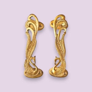 Beautiful Peacock Gold Handles | Cabinet Handles | Furniture Handles | Door Handles | Hand crafted Handles | New Home Gift | Wedding Gift