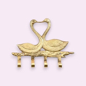 Beautiful Swan Brass Coat Hook | Beautiful Towel Hook | Wall Hanger | Wall Hook | Gold Coat Hook