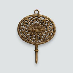 Beautiful Boho Flower Design Brass Hook | Beautiful Coat Hook | Wall Hanger | Vintage Style Hook | Antique Style Coat Hook | New House Gift