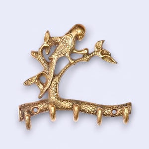 Beautiful Parrot Brass Coat Hook | Beautiful Towel Hook | Wall Hanger | Wall Hook | Gold Coat Hook | New Home Gift | Wedding Gift