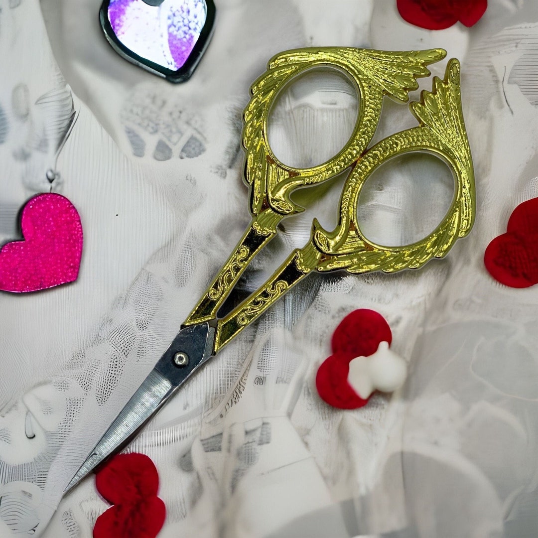 Beautiful Vintage Wing Inspired Scissors Decorative Scissors Crafting