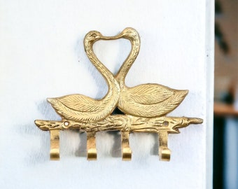 Beautiful Swan Brass Coat Hook | Beautiful Towel Hook | Wall Hanger | Wall Hook | Gold Coat Hook
