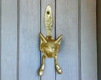 Fox Door Knocker | Beautiful Aged Door Knocker | Vintage Door Knocker