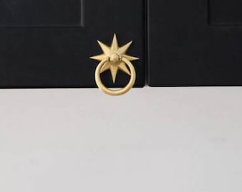 Beautiful Star Gold Knob | Kitchen Cabinet Knob | Drawer Knob | Furniture Knob | Cabinet Knob | Gold | Pull Handle