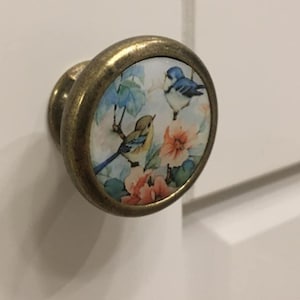 Vintage Style Knobs | Birds and Flower Knobs | Drawer Knobs | Cupboard Knobs | Cabinet Knobs |  Drawer Handles | Pulls