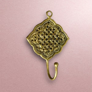 Beautiful Boho Brass Hook | Beautiful Coat Hook | Wall Hanger | Vintage Hook | Gold Coat Hook | New Home Gift
