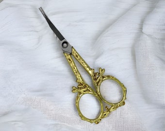Beautiful Dragonfly Inspired Scissors | Decorative Scissors | Quality Crafting Scissors | Gold Scissors | Embroidery Scissors
