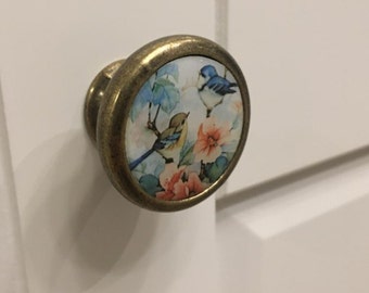 Vintage Knobs | Birds and Flower Knobs | Drawer Knobs | Cupboard Knobs | Cabinet Knobs |  Drawer Handles | Pulls