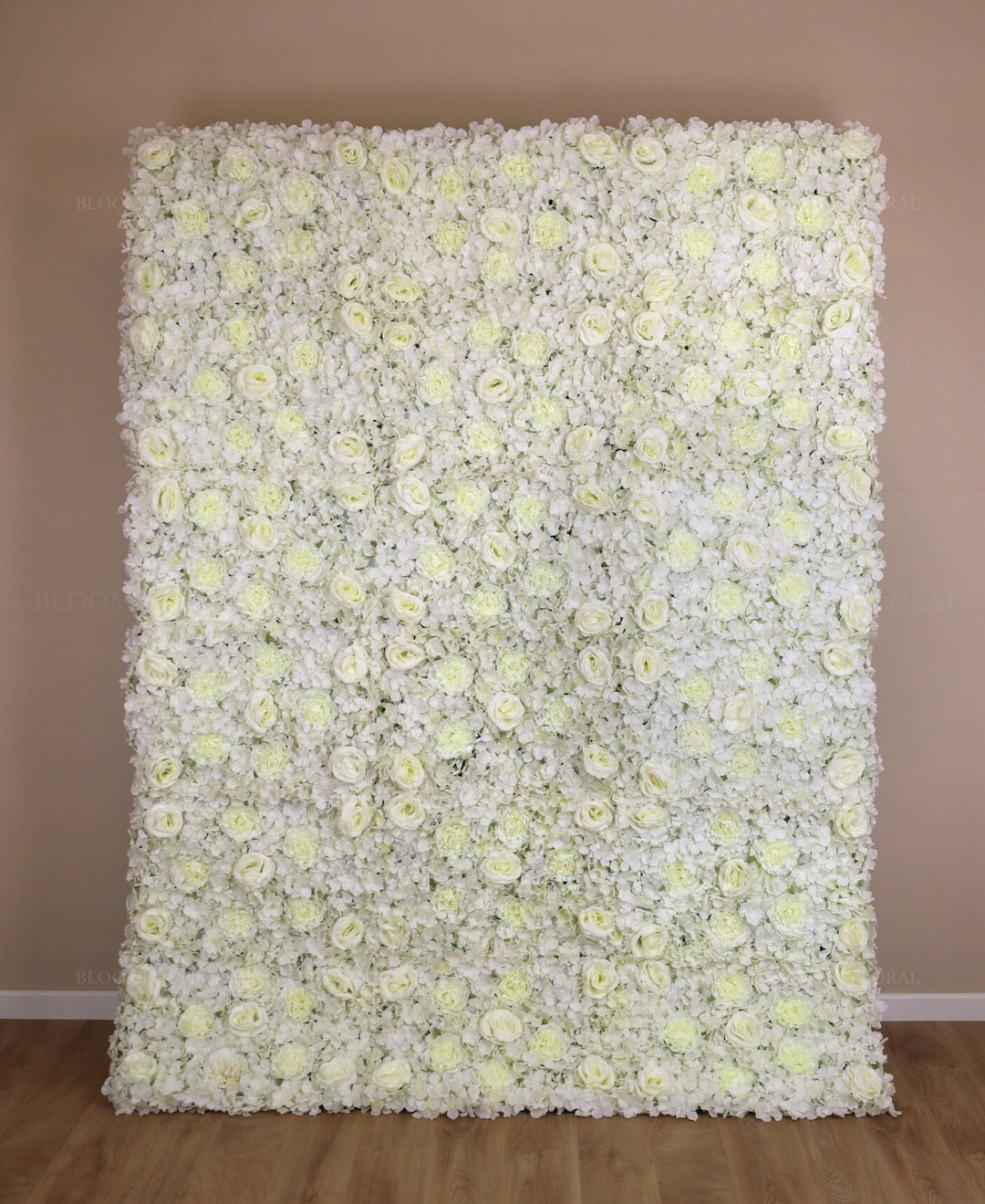 Artificial Flower Wall Backdrop & Stand Frame for Sale White Etsy UK