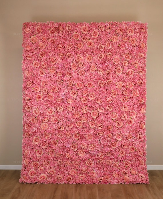 Artificial Flower Wall Backdrop & Stand Frame for Sale Pink Etsy
