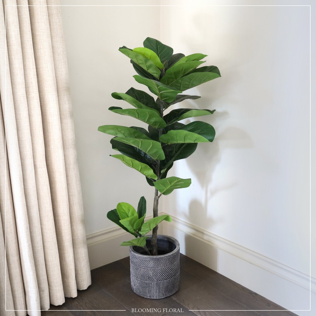 Artificial Indoor Tree Fake Ficus Tree Potted 110cm 1.1m Etsy UK