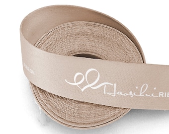 Custom Printed Cotton Ribbon: Logo Gift Ribbon, Cake Packaging (100 yards)