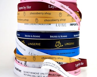 100 Yard Personalized Printed Logo/Name Grosgrain Ribbons for Party Wedding Decoration and Character