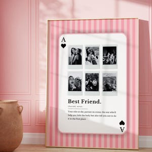 Benutzerdefiniertes Spielkartenfoto, beste Freunde Geschenk personalisiert, beste Freundin Geschenk für sie, benutzerdefiniertes Fotodruckgeschenk, benutzerdefinierter Fotodruck, trendiges Geschenk