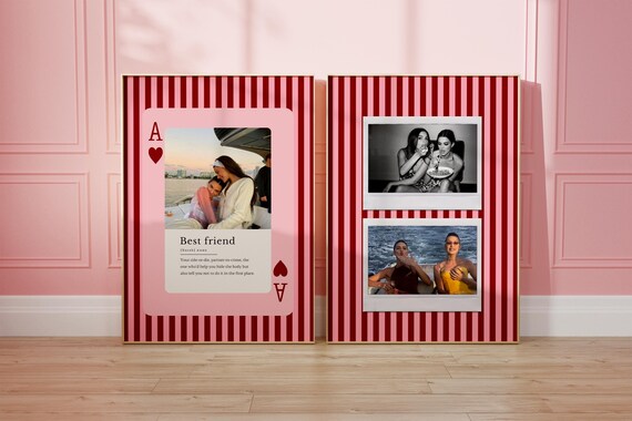 Personalized Best Friend Gift, Custom Polaroid Print, Personalized Gift, Custom Best Friend Wall Art, Gifts for Best Friend, Gifts for Her