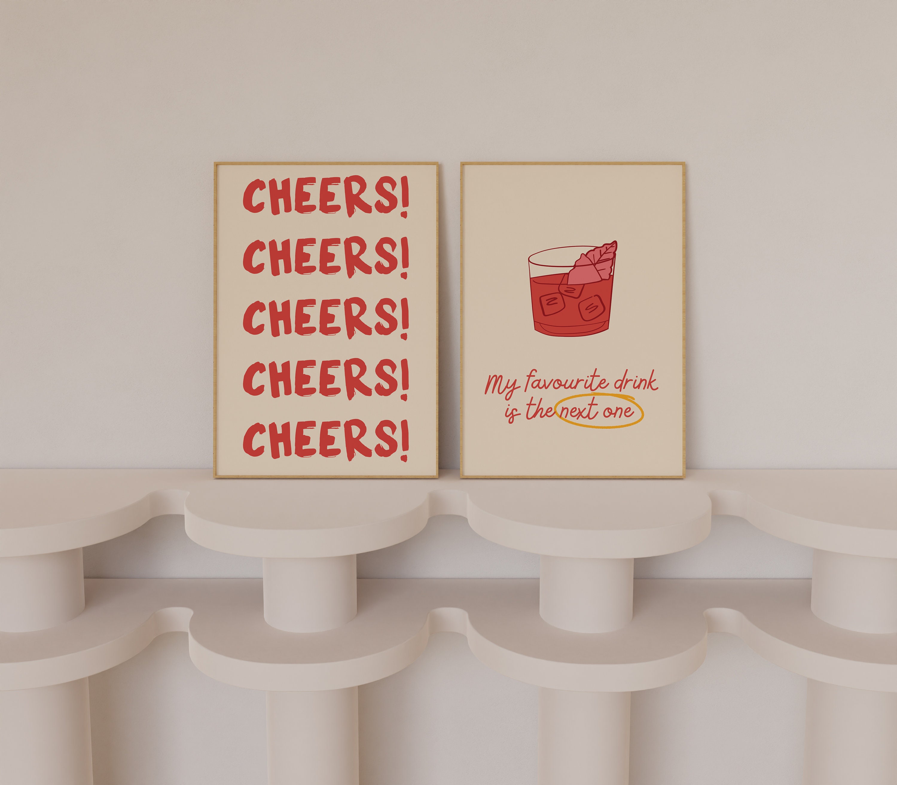 Trendy Bar Wall Decor, Home Decor Bar Cart, Cocktail Wall Art, Drinks ...