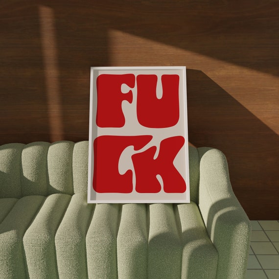 Fuck Print Poster, Bold Print, Typography Print, Fuck Poster, Swear Print, Funny Art Print, Fuck Definition Print, Swear Word Poster,