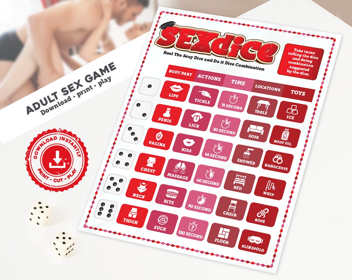 Naughty Sex Dice Game Dirty Sex Game for Adult Couples
