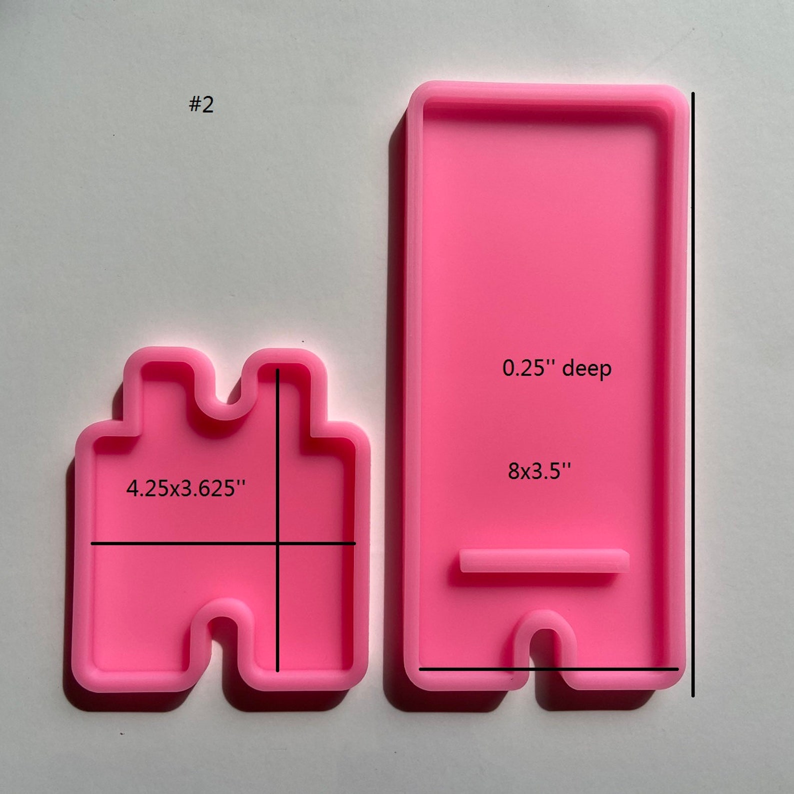 Phone Stand Mold Silicone Holder Molds for Resin Epoxy Resin Etsy