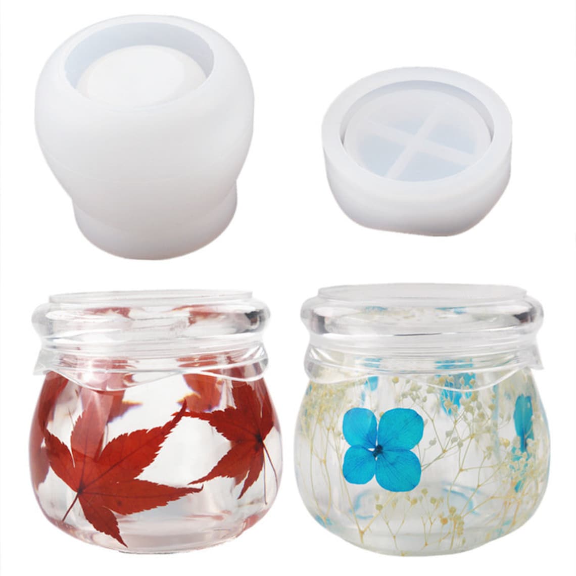 Pudding Jar With Lid Mold for Resin Silicone Storage Bottle Etsy