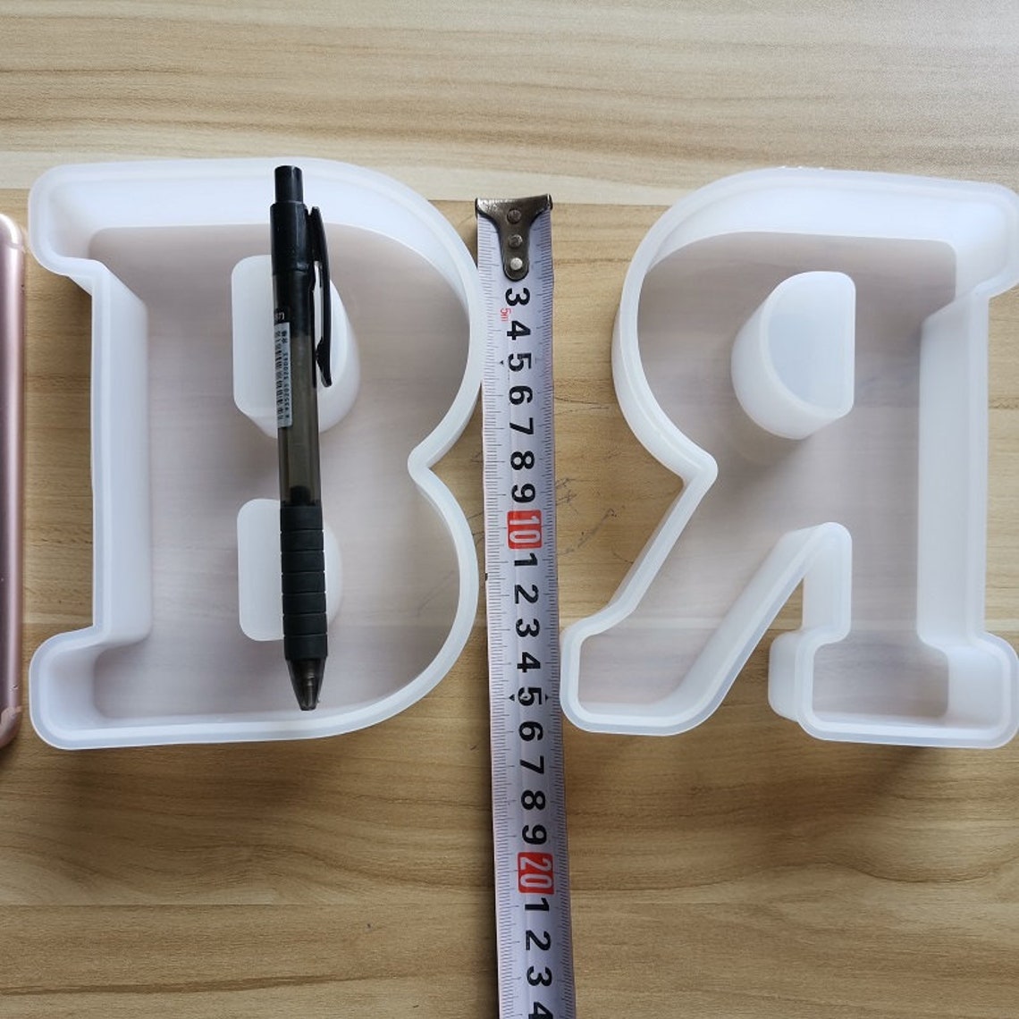 6 inch 26 Large letters Mold Silicone English Alphabet Mold Etsy