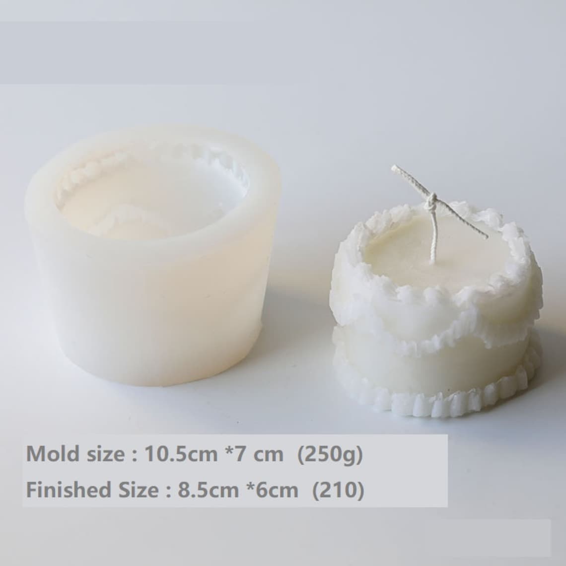 Creative Mini Cake Shape Candle Silicone Mold Aromatherapy Etsy