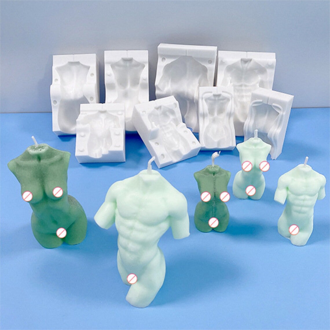 3D Human body candle mold Body silicone candle mold Female Etsy