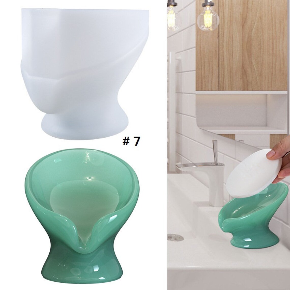 Silicone Soap Dish Mold Soap Saver Mold Resin Soap Deck Etsy