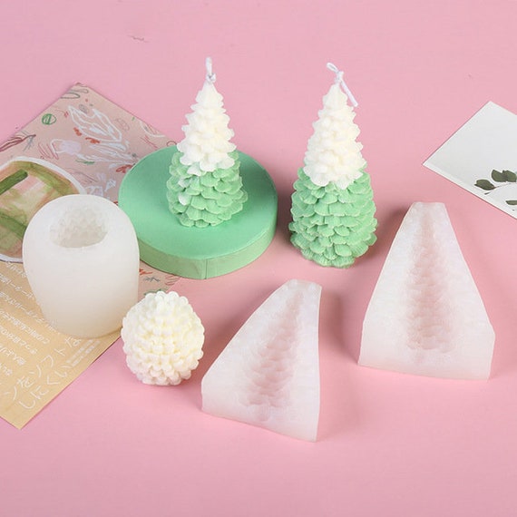 3D Christmas Tree Candle Mold silicone mold for candle making Etsy