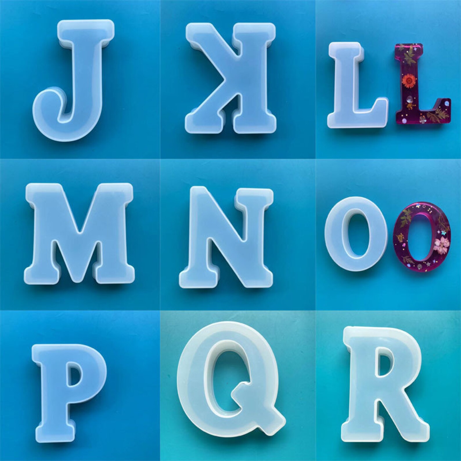 6 pouces 26 Grandes lettres Moule Silicone Anglais Alphabet  Etsy