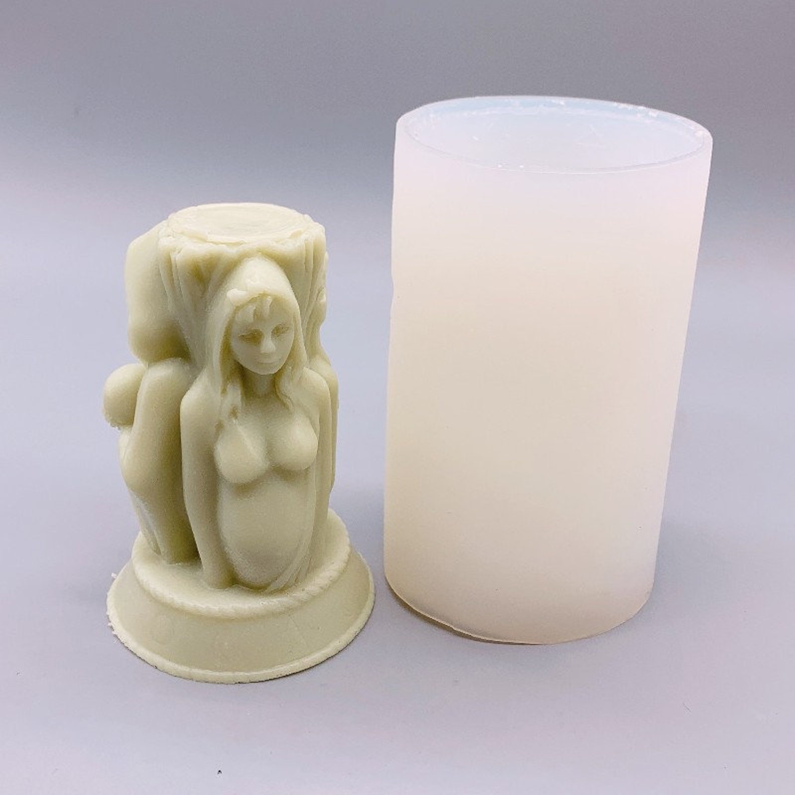 3D Goddess Body Candle Silicone Mold Pregnant woman Old witch Etsy