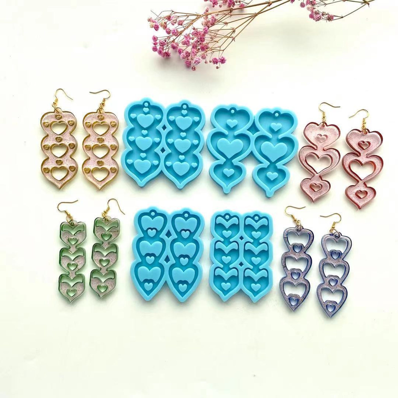 Cute Mini Earring Stud Mold for Resin Silicone Mini Earring Etsy