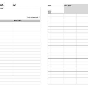 Timeblocking Productivity Planner Template Suitable for Printing ...