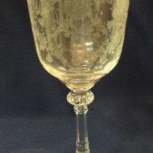 Orchid Crystal Water Goblet 8.25&quot; 10 oz Heisey Glass Company