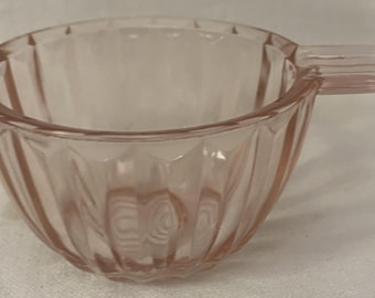 Jennyware Pink Mess 1/2 Tasse Jeannette Glass Company