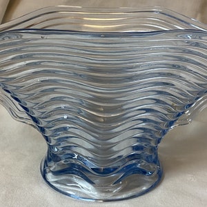 Duncan Miller社　ラージブルーオパルセントホブネイル　フリルボウル Duncan Miller Caribbean Blue - Etsy