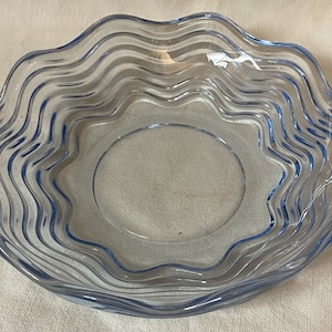 Caribbean Blue Nappy 7&quot; Duncan Miller Glass Company