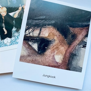 BTS polaroid aquarelprint